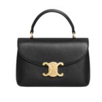 CELINE TEEN NINO BAG IN SUPPLE GRAINED CALFSKIN BLACK
