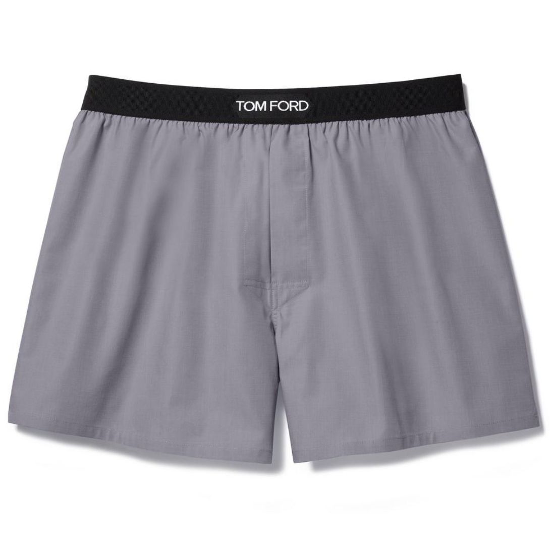 5 TOM FORD COTTON BOXERS MID GREY