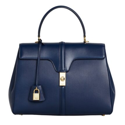 CELINE CLASSIQUE 16 BAG IN SATINATED CALFSKIN BLACK