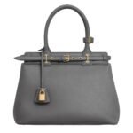 CELINE CONTI BAG IN SUPPLE GRAINED CALFSKIN BRONZE