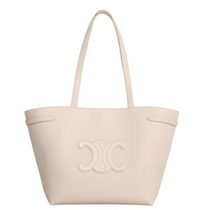 CELINE MEDIUM CABAS ANAÏS CUIR TRIOMPHE IN GRAINED CALFSKIN PALE BEIGE
