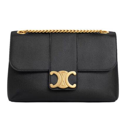 CELINE MEDIUM VICTOIRE BAG IN SUPPLE GRAINED CALFSKIN MOON