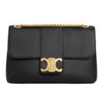 CELINE MEDIUM VICTOIRE BAG IN SUPPLE GRAINED CALFSKIN BROWN SEPIA