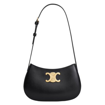 CELINE MEDIUM TILLY BAG IN SHINY CALFSKIN ICE BLUE