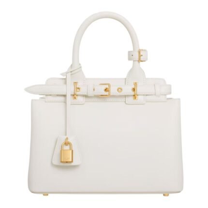 CELINE TEEN CONTI BAG IN SUPPLE GRAINED CALFSKIN WHITE