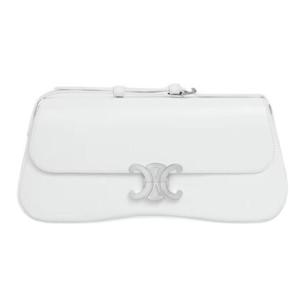CELINE MEDIUM LOLA BAG IN SHINY CALFSKIN BLANC DE BLANC