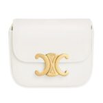 CELINE MINI CLAUDE IN SHINY CALFSKIN BLUE GREY