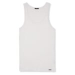 TOM FORD COTTON MODAL RIB TANK WHITE