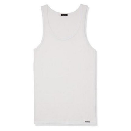 TOM FORD COTTON MODAL RIB TANK WHITE