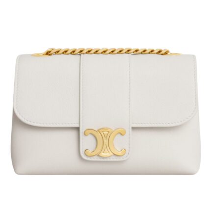 CELINE MINI VICTOIRE IN SUPPLE GRAINED CALFSKIN BLACK