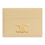 CELINE CARD HOLDER TRIOMPHE IN SHINY CALFSKIN BLACK