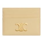 CELINE CARD HOLDER TRIOMPHE IN SHINY CALFSKIN BLACK