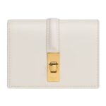 CELINE CARD HOLDER WITH FLAP 16 IN SATINATED CALFSKIN TAN