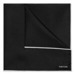 TOM FORD SATIN POCKET SQUARE WHITE