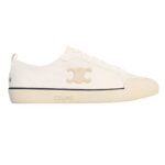 CELINE ALAN SNEAKERS WITH TRIOMPHE IN CANVAS ROSEWOOD