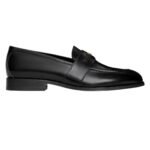 CELINE MALAQUAIS TRIOMPHE LOAFER IN POLISHED BULL LIGHT TAN