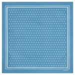 TOM FORD POLKA DOT SQUARE DESIGN POCKET SQUARE AVIAN BLUE