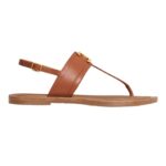 CELINE LYMPIA TRIOMPHE THONG IN CALFSKIN TAN