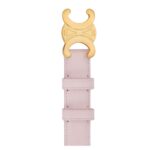 CELINE MEDIUM TRIOMPHE BELT IN LIZARD PASTEL PINK