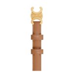CELINE SMALL TRIOMPHE BELT IN TAURILLON LEATHER BRONZE