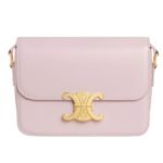 CELINE TEEN TRIOMPHE BAG IN SHINY CALFSKIN RED CANYON