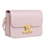 CELINE TEEN TRIOMPHE BAG IN SHINY CALFSKIN PASTEL PINK