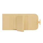 CELINE SMALL FLAP WALLET TRIOMPHE IN SHINY CALFSKIN SPRING YELLOW