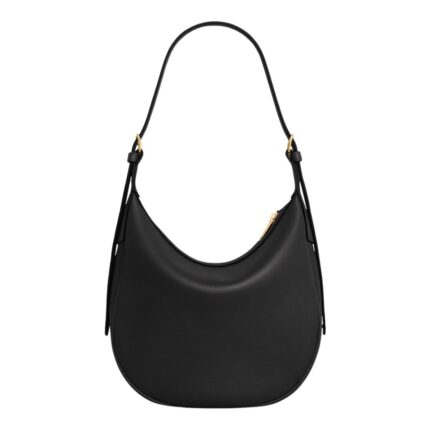 CELINE SMALL HELOÏSE CUIR TRIOMPHE BAG IN SUPPLE GRAINED CALFSKIN BLACK