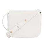 CELINE MINI CLAUDE IN SHINY CALFSKIN WHITE