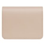 CELINE TRIOMPHE COMPACT WALLET IN SHINY CALFSKIN CAPPUCCINO