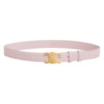 CELINE MEDIUM TRIOMPHE BELT IN LIZARD PASTEL PINK