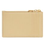 CELINE ZIPPED CARD HOLDER TRIOMPHE CHARMS IN SHINY CALFSKIN SPRING YELLOW