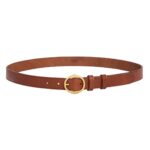 CELINE MEDIUM TWIN TRIOMPHE BELT IN VINTAGE CALFSKIN CAMEL