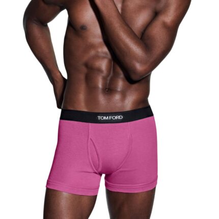 TOM FORD COTTON BOXER BRIEFS MAGENTA