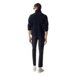 TOM FORD BRUSHED CASHMERE SILK ROLL NECK MOONLIGHT OCEAN