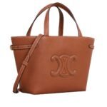 CELINE MINI CABAS ANAIS CUIR TRIOMPHE IN GRAINED CALFSKIN TAN