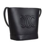 CELINE SMALL BUCKET CUIR TRIOMPHE IN SMOOTH CALFSKIN BLACK