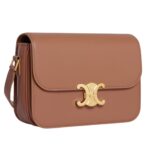 CELINE CLASSIQUE TRIOMPHE BAG IN SHINY CALFSKIN BRONZE