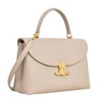 CELINE MEDIUM NINO BAG IN SUPPLE GRAINED CALFSKIN CAPPUCCINO