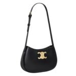 CELINE MEDIUM TILLY BAG IN SHINY CALFSKIN BLACK