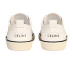 CELINE ALAN SNEAKERS WITH TRIOMPHE IN CANVAS OPTIC WHITE