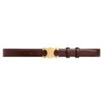 CELINE MEDIUM TRIOMPHE BELT IN TAURILLON LEATHER BLACK