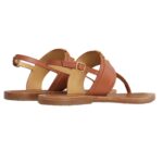 CELINE LYMPIA TRIOMPHE THONG IN CALFSKIN TAN