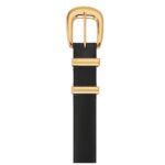 CELINE MEDIUM WESTERN BELT IN TAURILLON LEATHER BLACK