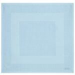 TOM FORD FRAMED POLKA DOT POCKET SQUARE AQUAMARINE
