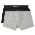 TOM FORD COTTON BOXER BRIEFS TWO PACK WHITE