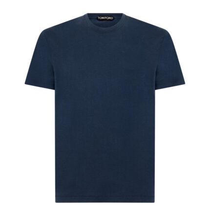 TOM FORD LYOCELL COTTON CREW T SHIRT PALE LILAC