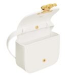 CELINE MINI CLAUDE IN SHINY CALFSKIN WHITE