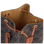 CELINE MICRO SAILOR IN TRIOMPHE CANVAS AND CALFSKIN TAN