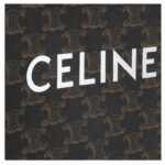 CELINE MINI VERTICAL CABAS IN TRIOMPHE CANVAS WITH PRINT TAN